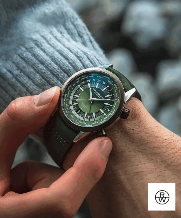 Raymond Weil Freelancer GMT Worldtimer Green 41mm