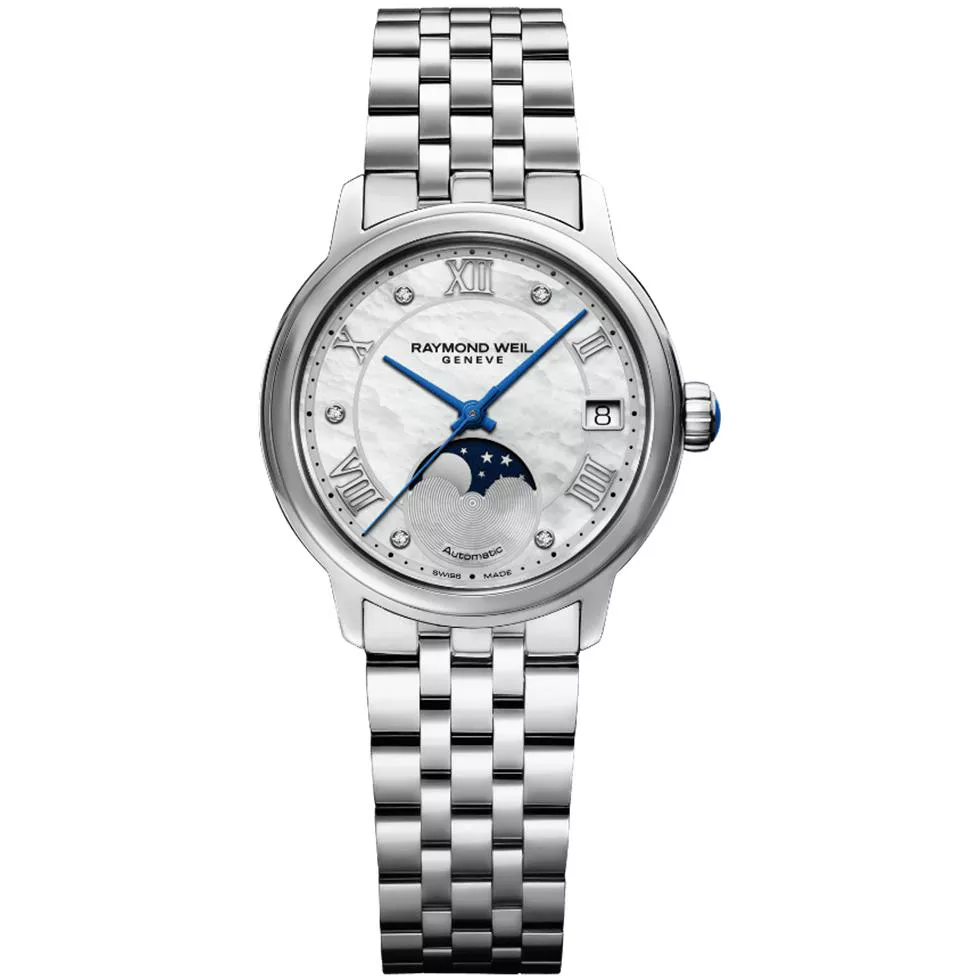 Raymond Weil Maestro Automatic Diamond Watch 34mm