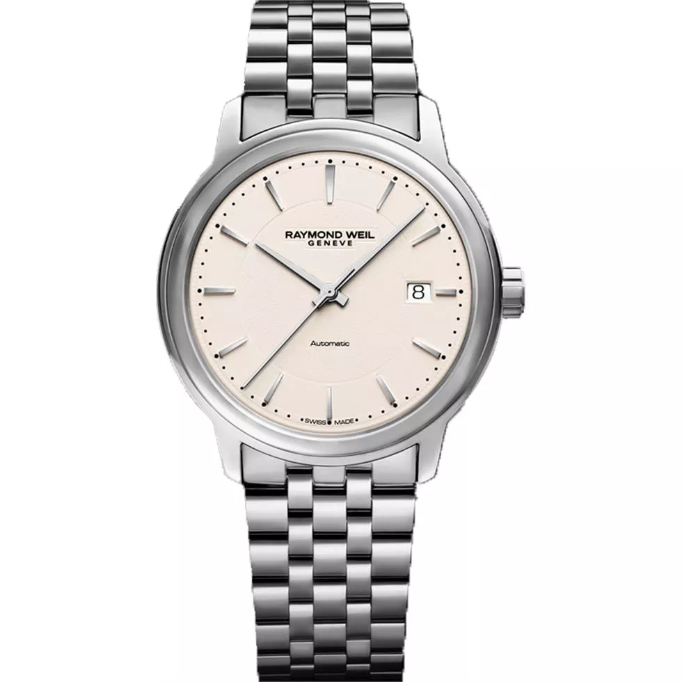 Raymond Weil Maestro Automatic Ivory Watch 40mm