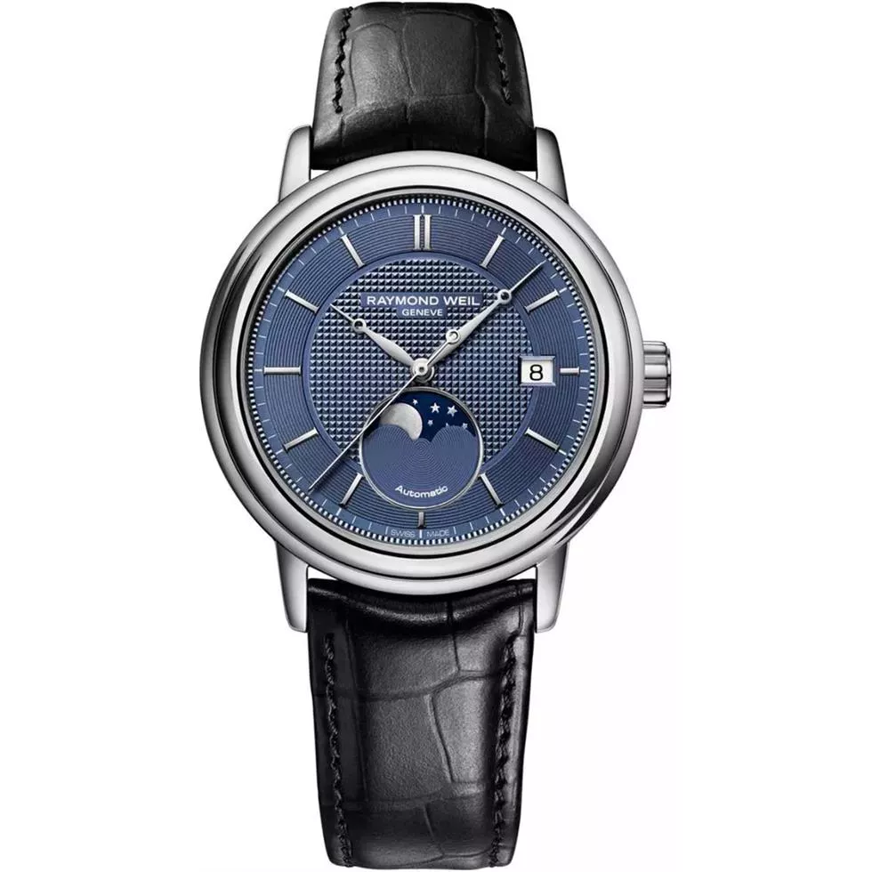 Raymond Weil Maestro Moon Phase Blue Watch 39.5mm