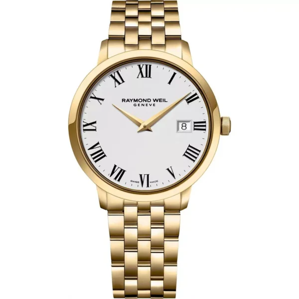 Raymond Well Toccata Swiss Gold Watch 39mm