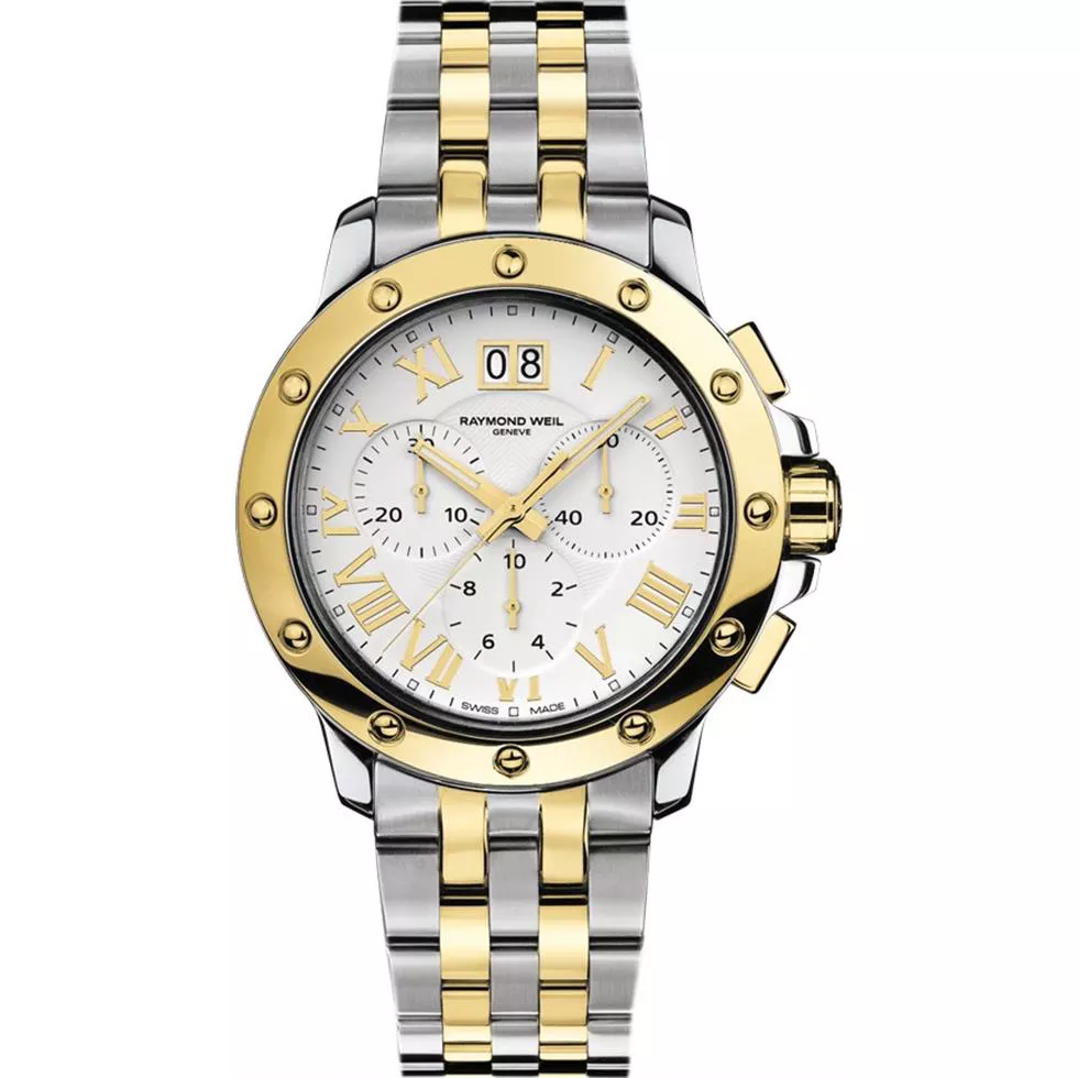 Raymond Weil Men's Tango Gold and Steel Watch 42mm