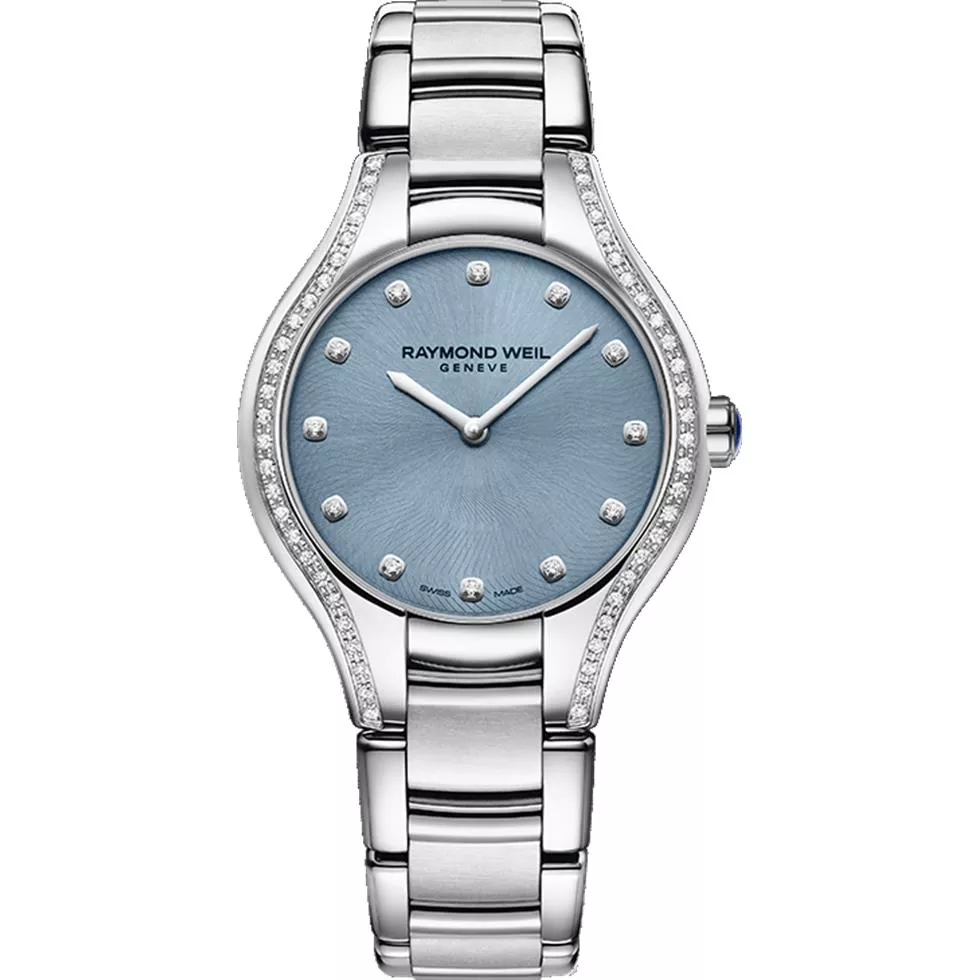 RAYMOND WEIL Noemia Blue Diamond Watch 32mm