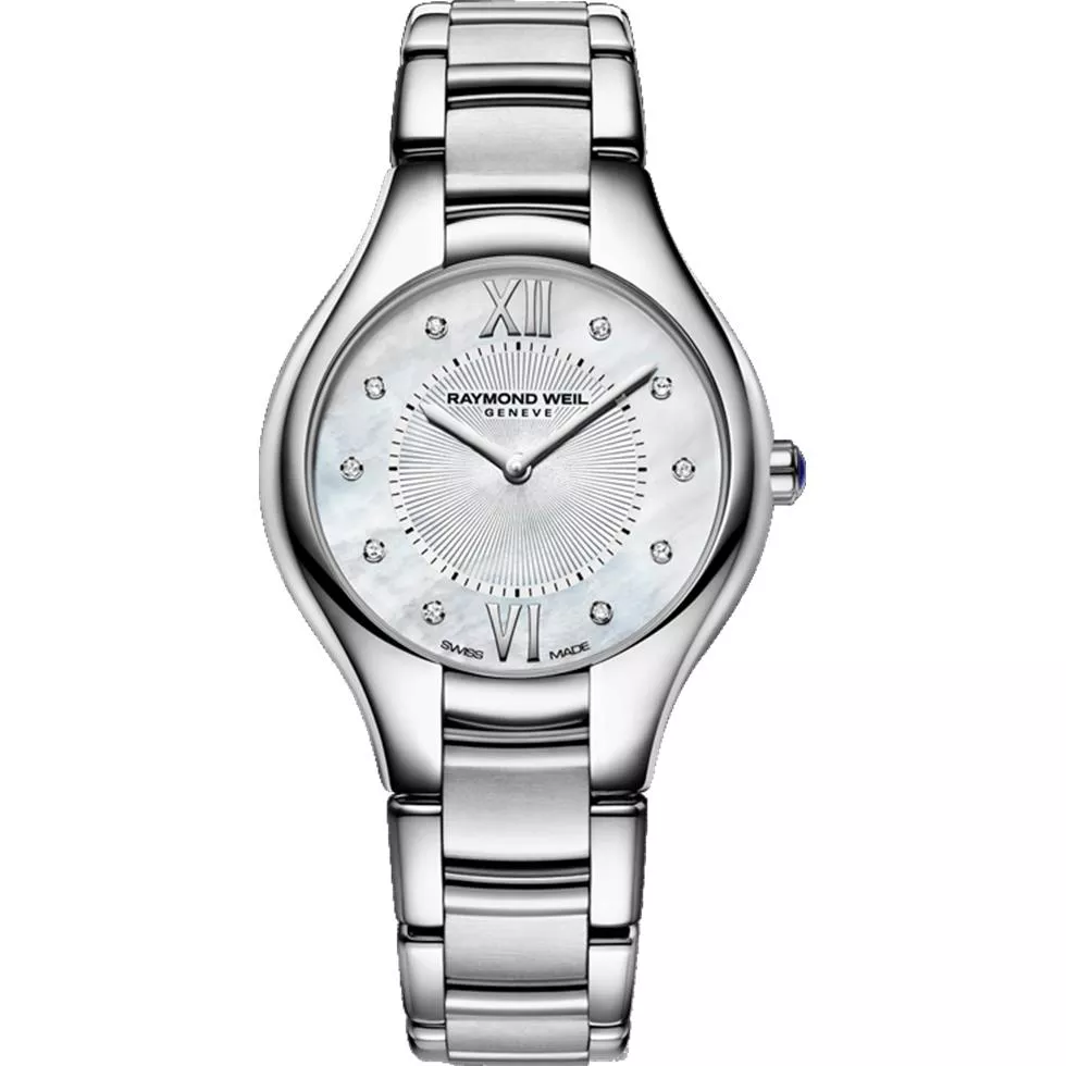 RAYMOND WEIL Noemia Mother of Pearl Diamond Watch 32mm