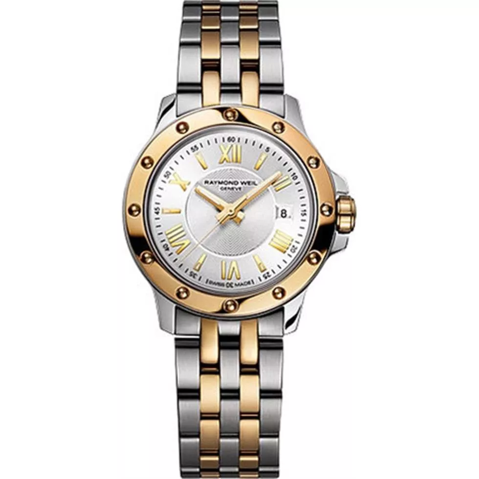 Raymond Weil Tango 18k Gold Watch 28mm