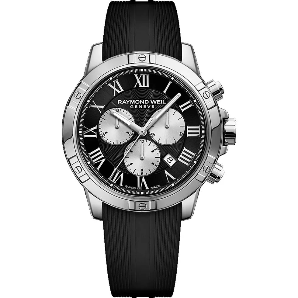 RAYMOND WEIL Tango Chronograph Black Watch 43mm