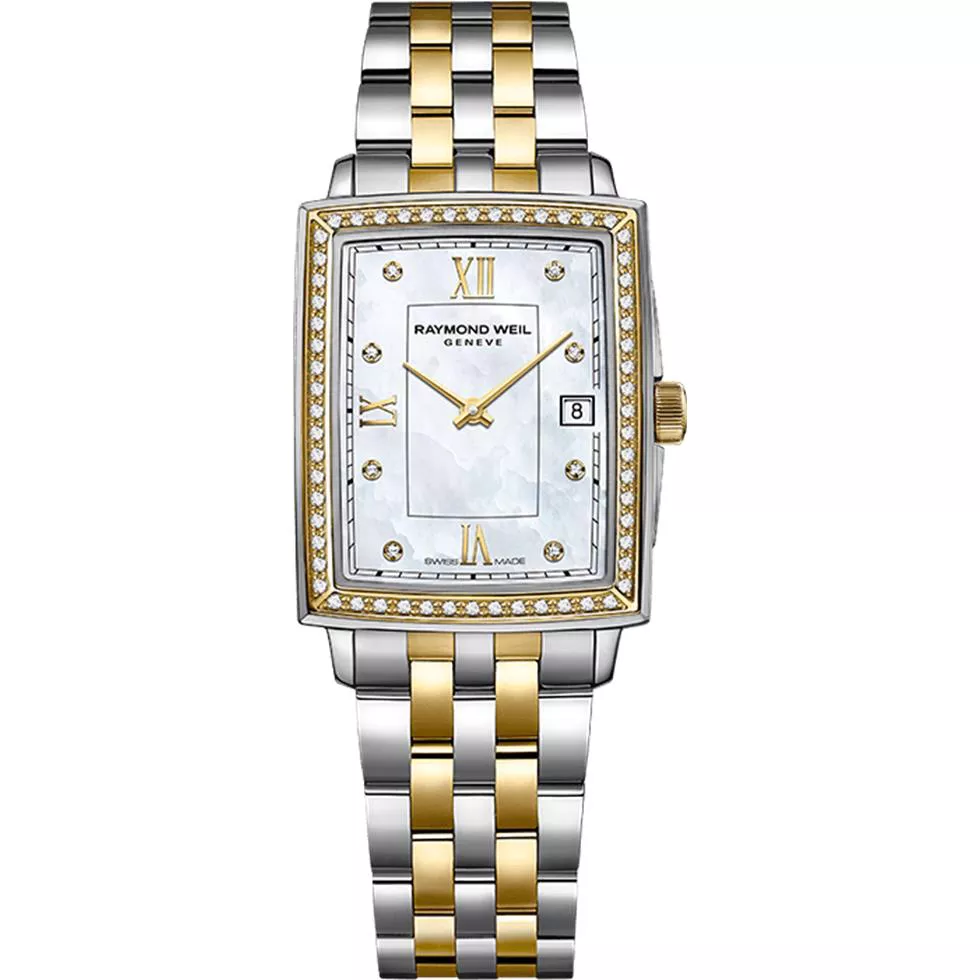 Raymond Weil Toccata 68 Diamonds Watch 22.6 X 28.1 Mm