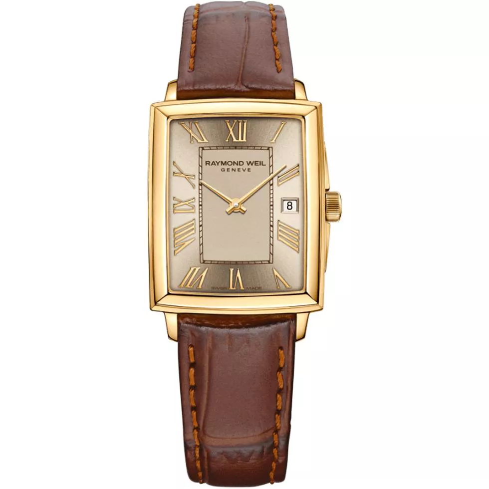 Raymond Weil Toccata Champagne Dial Watch 22.6x28mm