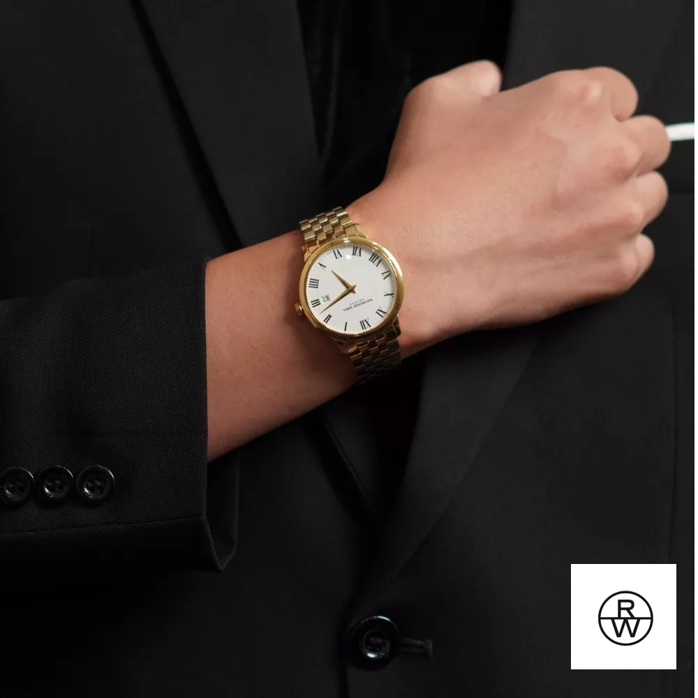 Raymond Well Toccata Swiss Gold Watch 39mm