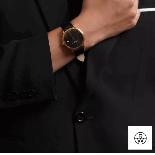 Raymond Well Toccata Black Leather Watch 39mm