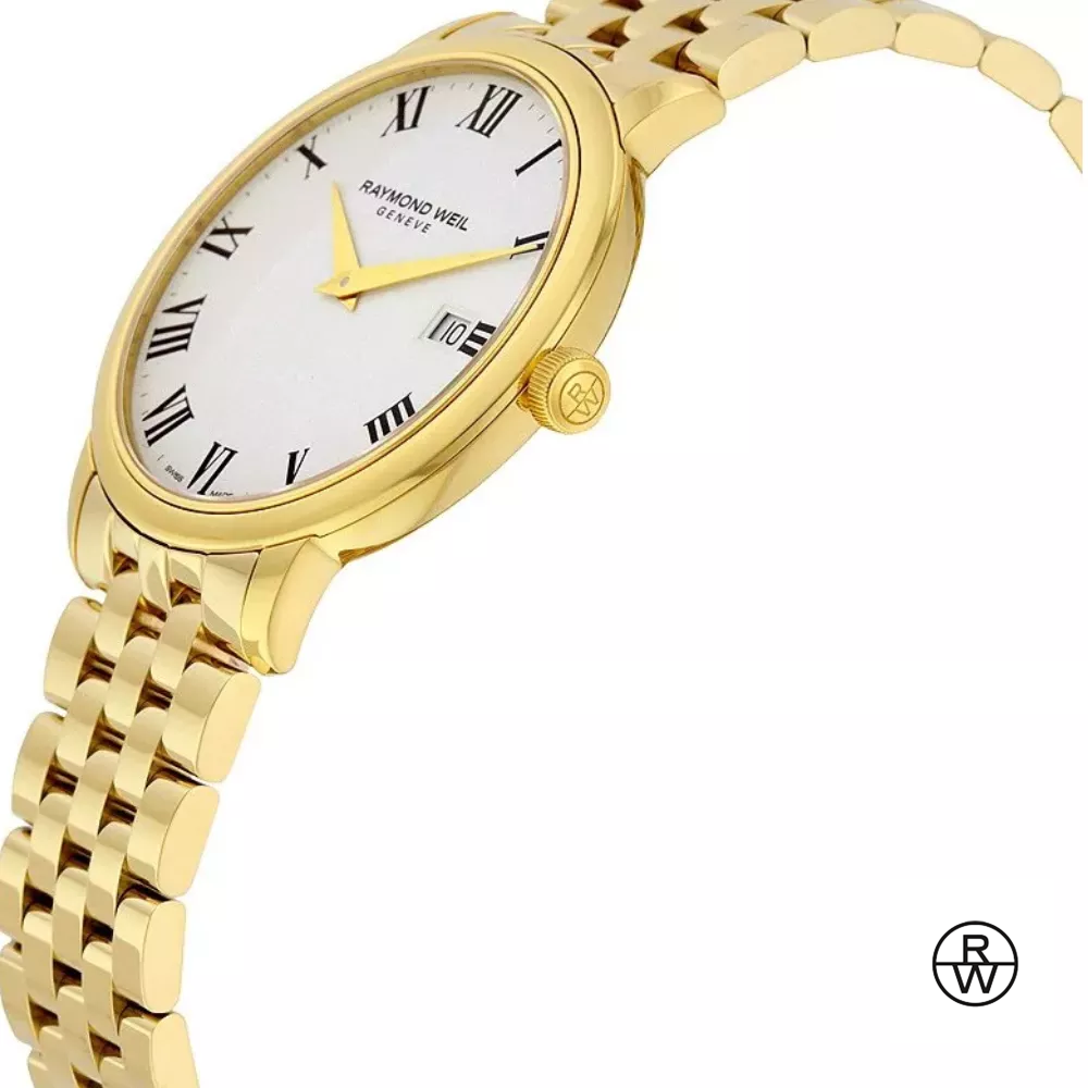 Raymond Well Toccata Swiss Gold Watch 39mm
